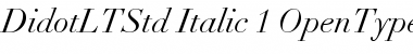 Didot LT Std Font