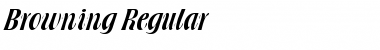 Browning Regular Font