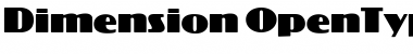 Dimension Regular Font