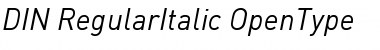 Download DIN-RegularItalic Font