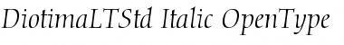 Diotima LT Std Italic Font