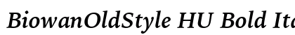 BiowanOldStyle HU Bold Italic Preview