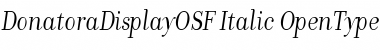 Download DonatoraDisplayOSF Font