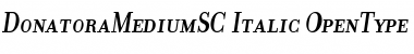 DonatoraMediumSC Italic Font