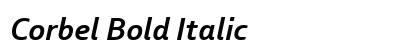 Corbel Bold Italic Preview