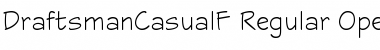 Download DraftsmanCasualF Font