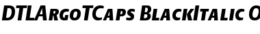 DTLArgoTCaps BlackItalic Font