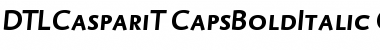 DTL Caspari T Caps Bold Italic Font