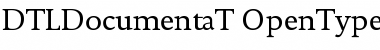 DTL Documenta T Regular Font