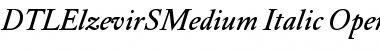 DTLElzevirSMedium Italic Font