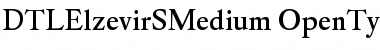 DTLElzevirSMedium Regular Font