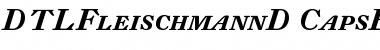 DTL Fleischmann D Caps Bold Italic Font