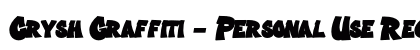 Crysh Graffiti - Personal Use Regular preview