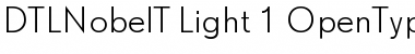 DTL Nobel T Light Font