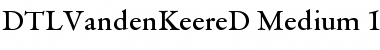 Download DTL VandenKeere Font