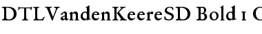 DTLVandenKeereSD Bold Font