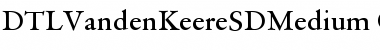 DTLVandenKeereSDMedium Regular Font