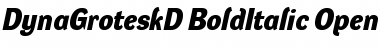 DynaGrotesk D Bold Italic Font