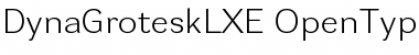 Download DynaGrotesk LXE Font