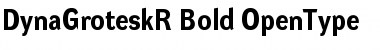 DynaGrotesk R Bold Font