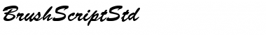 Brush Script Std Regular Font