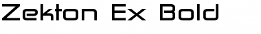 Download Zekton Ex Font