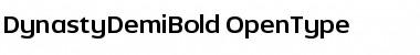 DynastyDemiBold Regular Font