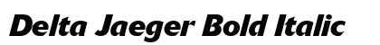 Delta Jaeger Bold Italic Preview