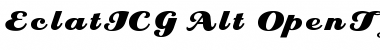 EclatICG Alt Font