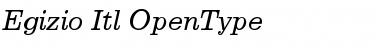 Egizio Italic Font