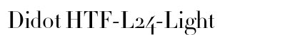 Didot HTF-L24-Light Font