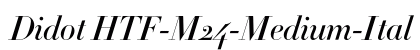 Didot HTF-M24-Medium-Ital Font