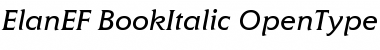 ElanEF BookItalic Font