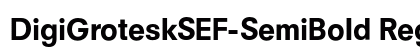DigiGroteskSEF-SemiBold Regular preview
