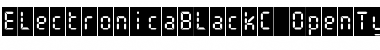 ElectronicaBlackC Regular Font