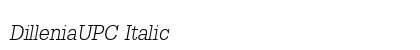 DilleniaUPC Italic preview