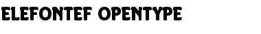 ElefontEF Regular Font