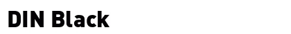 DIN Black preview