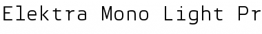Download Elektra Mono Light Pro Font