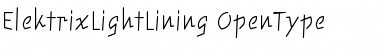 ElektrixLightLining Regular Font