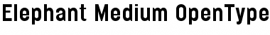 Elephant Medium Font Elephant Medium Font