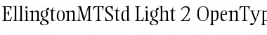 Ellington MT Std Light Font