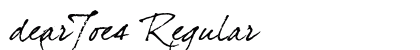 dearJoe4 Regular preview