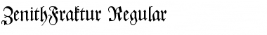 ZenithFraktur Regular Font