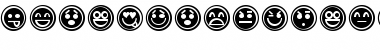 Emoticons Outline Regular Font