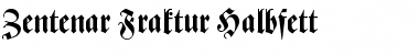 Zentenar-Fraktur Halbfett Medium Font