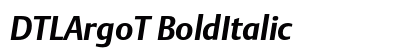 DTLArgoT BoldItalic Preview