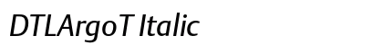 DTLArgoT Italic preview