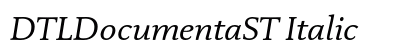 DTLDocumentaST Italic preview