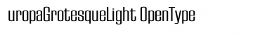 EuropaGrotesqueLight Regular Font